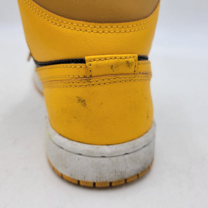 【中古品】【レディース】 NIKE ナイキ WMNS AIR JORDAN 1 MID BQ6472-700 ウィメンズ エア ジョーダン 1 ミッド スニーカー 靴 166-260921-as-23-izu サイズ：23.5cm カラー：UNIVERSITY GOLD/BLACK-WHITE 万代Net店