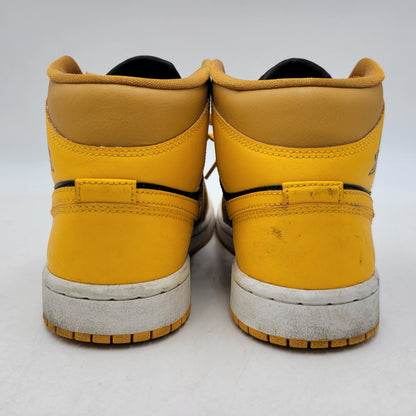 【中古品】【レディース】 NIKE ナイキ WMNS AIR JORDAN 1 MID BQ6472-700 ウィメンズ エア ジョーダン 1 ミッド スニーカー 靴 166-260921-as-23-izu サイズ：23.5cm カラー：UNIVERSITY GOLD/BLACK-WHITE 万代Net店