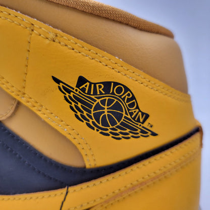 【中古品】【レディース】 NIKE ナイキ WMNS AIR JORDAN 1 MID BQ6472-700 ウィメンズ エア ジョーダン 1 ミッド スニーカー 靴 166-260921-as-23-izu サイズ：23.5cm カラー：UNIVERSITY GOLD/BLACK-WHITE 万代Net店