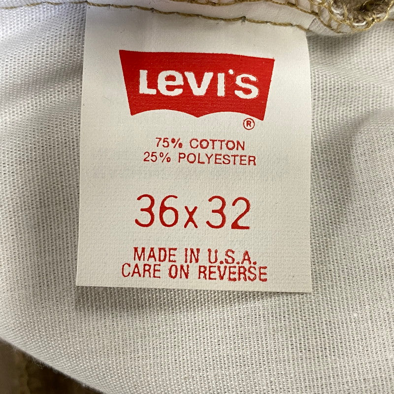 【中古美品】【メンズ】 LEVI'S リーバイス 519-1523 刻印815 USA製 白タブ CORDUROY PANTS コーデュロイ パンツ ズボン ボトムス 157-260922-ya-11-izu サイズ：36×32 カラー：ブラウン系 万代Net店