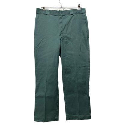 【中古品】【メンズ】 Dickies ディッキーズ WORK PANTS ワークパンツ USA製 157-260917-as-09-izu サイズ：38×30 カラー：グリーン 万代Net店