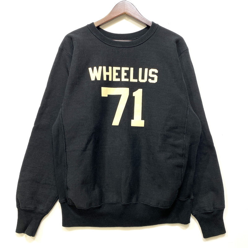 【中古品】【メンズ】 WAREHOUSE ウエアハウス WHEELUS 71 REVERSE WEAVE TYPE SWEATSHIRT リバースウィーブ スウェット トレーナー 145-260917-as-04-izu サイズ：L カラー：ブラック 万代Net店