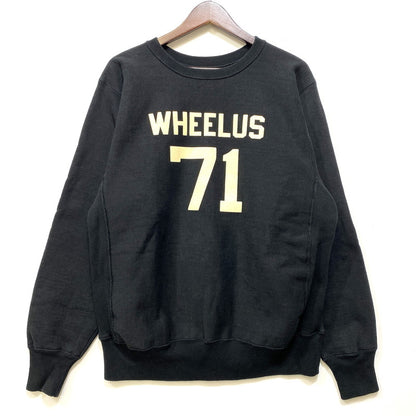 【中古品】【メンズ】 WAREHOUSE ウエアハウス WHEELUS 71 REVERSE WEAVE TYPE SWEATSHIRT リバースウィーブ スウェット トレーナー 145-260917-as-04-izu サイズ：L カラー：ブラック 万代Net店