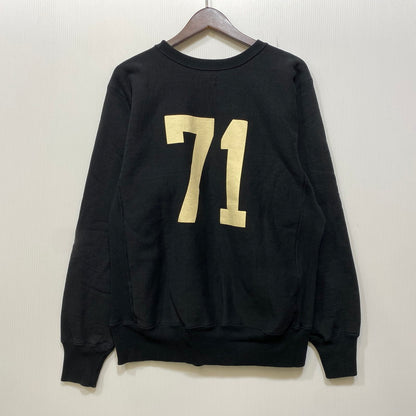 【中古品】【メンズ】 WAREHOUSE ウエアハウス WHEELUS 71 REVERSE WEAVE TYPE SWEATSHIRT リバースウィーブ スウェット トレーナー 145-260917-as-04-izu サイズ：L カラー：ブラック 万代Net店