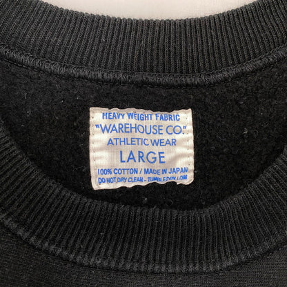 【中古品】【メンズ】 WAREHOUSE ウエアハウス WHEELUS 71 REVERSE WEAVE TYPE SWEATSHIRT リバースウィーブ スウェット トレーナー 145-260917-as-04-izu サイズ：L カラー：ブラック 万代Net店