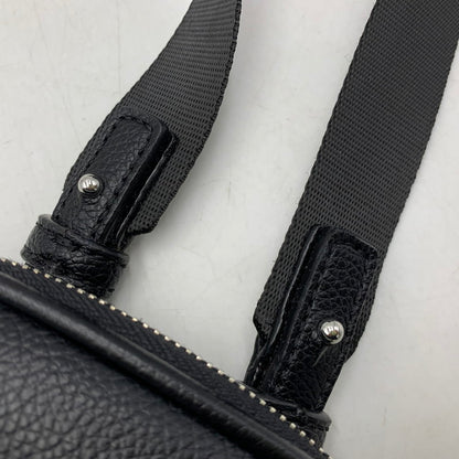 【中古品】【メンズ/レディース】 ARMANI EXCHANGE アルマーニエクスチェンジ LEATHER BODY BAG レザー ボディバッグ カバン 188-260916-yn-04-izu カラー：ブラック 万代Net店