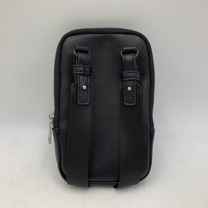 【中古品】【メンズ/レディース】 ARMANI EXCHANGE アルマーニエクスチェンジ LEATHER BODY BAG レザー ボディバッグ カバン 188-260916-yn-04-izu カラー：ブラック 万代Net店