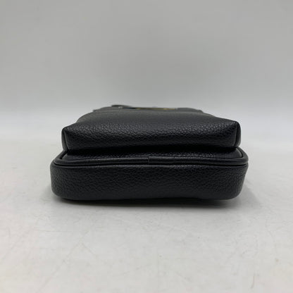 【中古品】【メンズ/レディース】 ARMANI EXCHANGE アルマーニエクスチェンジ LEATHER BODY BAG レザー ボディバッグ カバン 188-260916-yn-04-izu カラー：ブラック 万代Net店
