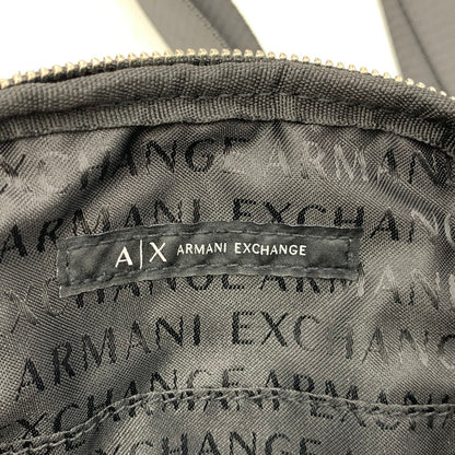 【中古品】【メンズ/レディース】 ARMANI EXCHANGE アルマーニエクスチェンジ LEATHER BODY BAG レザー ボディバッグ カバン 188-260916-yn-04-izu カラー：ブラック 万代Net店