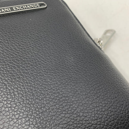 【中古品】【メンズ/レディース】 ARMANI EXCHANGE アルマーニエクスチェンジ LEATHER BODY BAG レザー ボディバッグ カバン 188-260916-yn-04-izu カラー：ブラック 万代Net店