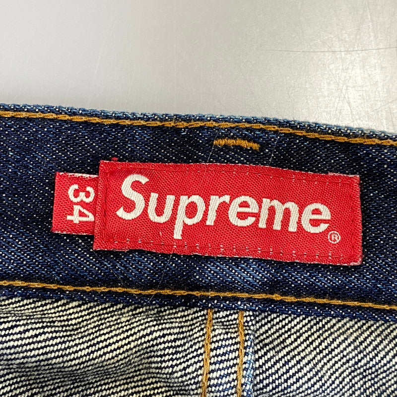【中古品】【メンズ】 SUPREME シュプリーム SLIM RIGID DENIM PANTS スリム リジット デニム パンツ ボトムス 149-260917-kh-07-izu サイズ：34 カラー：インディゴ 万代Net店