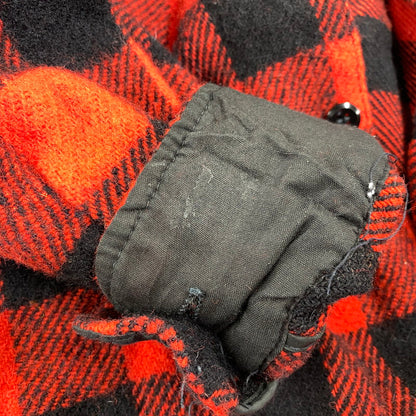 【中古品】【メンズ】 USED WOOL CHEC LS SHIRT ウール チェック ロングスリーブ シャツ トップス 長袖 146-260923-cs-11-izu サイズ：不明 カラー：レッド×ブラック 万代Net店