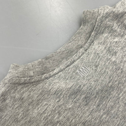【中古品】【メンズ】 AMI PARIS アミパリス HTS346.724 AMI DE COUER SS TEE アミ ド クール ショートスリーブ Tシャツ トップス 141-260917-kh-21-izu サイズ：XXS カラー：グレー 万代Net店