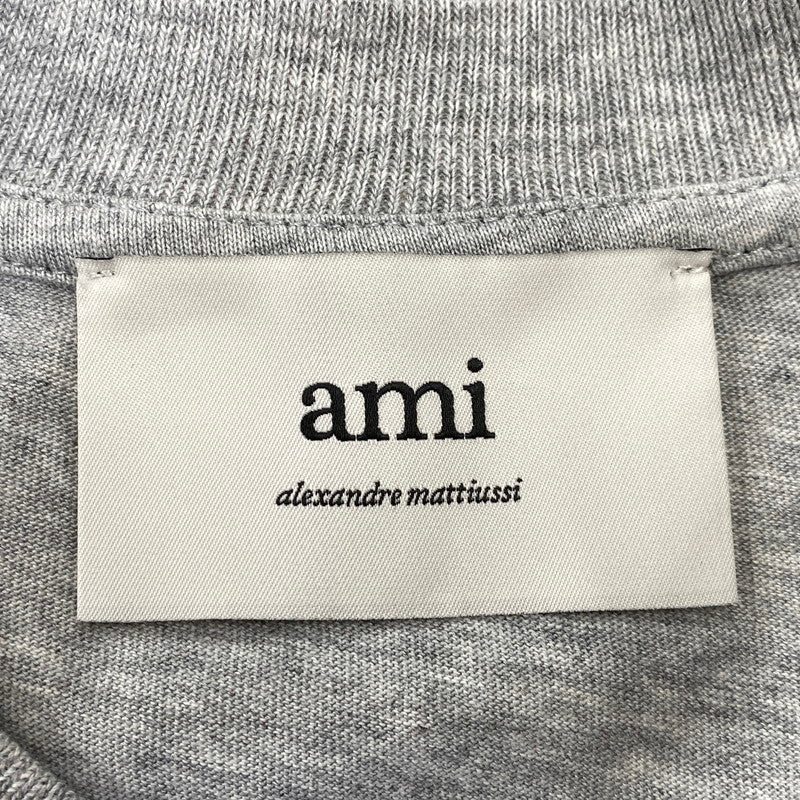 【中古品】【メンズ】 AMI PARIS アミパリス HTS346.724 AMI DE COUER SS TEE アミ ド クール ショートスリーブ Tシャツ トップス 141-260917-kh-21-izu サイズ：XXS カラー：グレー 万代Net店