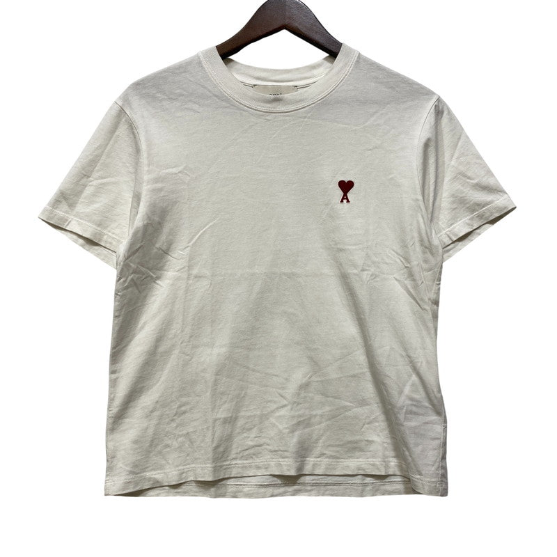 【中古品】【メンズ/レディース】 AMI PARIS アミパリス BFUTS035.724 AMI DE COUER SS TEE ショートスリーブ Tシャツ トップス 141-260917-kh-20-izu サイズ：XS カラー：ホワイト 万代Net店