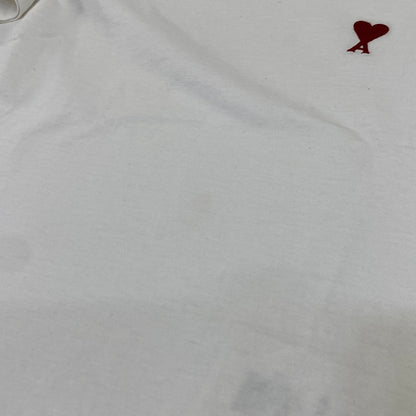 【中古品】【メンズ/レディース】 AMI PARIS アミパリス BFUTS035.724 AMI DE COUER SS TEE ショートスリーブ Tシャツ トップス 141-260917-kh-20-izu サイズ：XS カラー：ホワイト 万代Net店