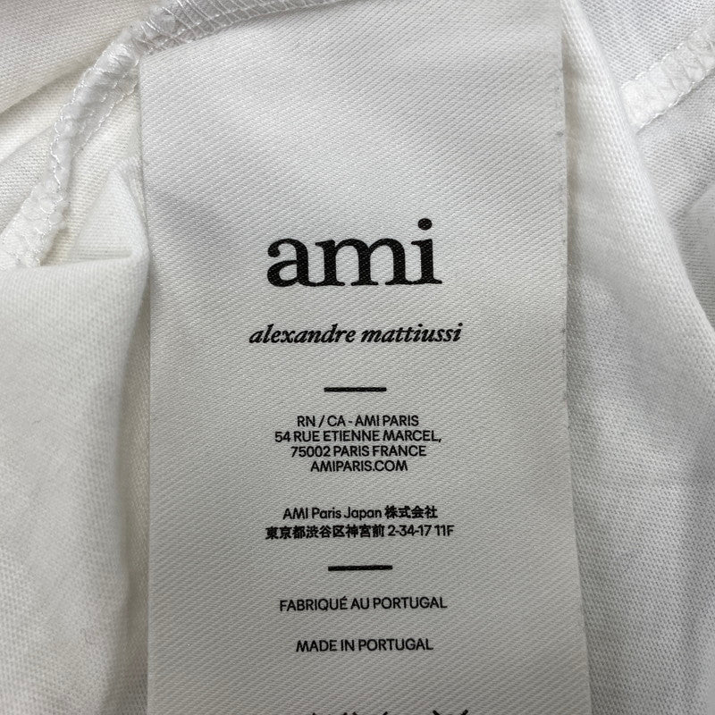 【中古品】【メンズ/レディース】 AMI PARIS アミパリス BFUTS035.724 AMI DE COUER SS TEE ショートスリーブ Tシャツ トップス 141-260917-kh-20-izu サイズ：XS カラー：ホワイト 万代Net店