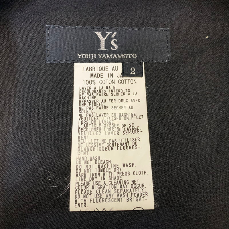 【中古品】【メンズ】 Y'S ワイズ YO-P25-910 EASY WIDE CARGO PANTS イージー ワイド カーゴ パンツ ボトムス ズボン 151-260918-cs-09-izu サイズ：2 カラー：ブラック 万代Net店