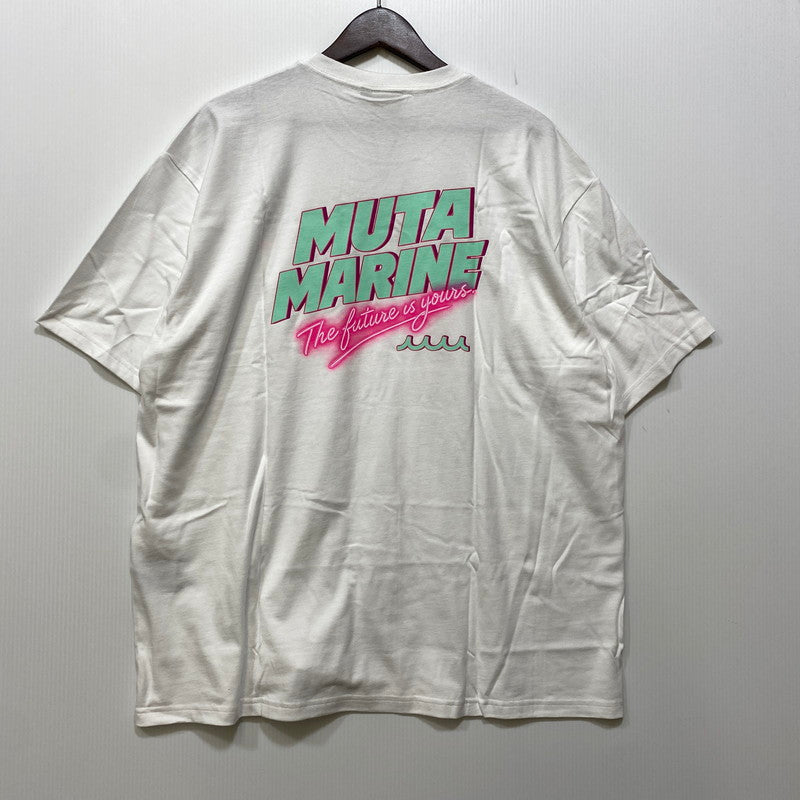【中古美品】【メンズ】 MUTA MARINE ムータマリン SS TEE ショートスリーブ Tシャツ トップス 半袖 142-260923-cs-15-izu サイズ：8 カラー：ホワイト 万代Net店