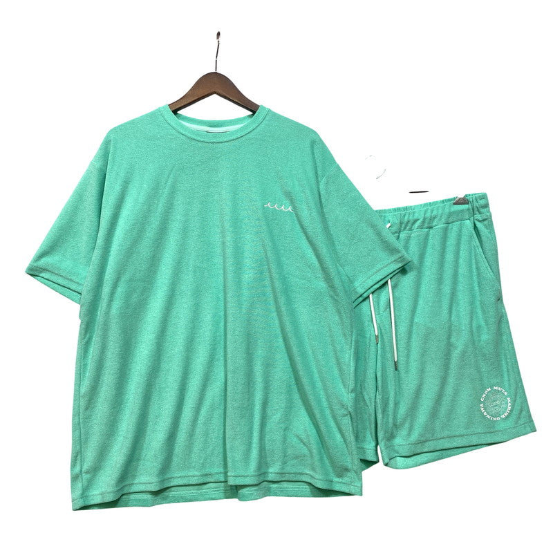 【中古美品】【メンズ】 MUTA ムータ PILE SS SET-UP パイル ショートスリーブ セットアップ 142-260917-as-06-izu サイズ：8 カラー：ライトグリーン 万代Net店