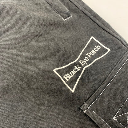 【中古品】【メンズ】 BLACK EYE PATCH×WASTED YOUTH ブラックアイパッチ ウェイステッドユース SWEAT CARGO PANTS スウェット カーゴ パンツ ボトムス ズボン 153-260918-cs-08-izu サイズ：L カラー：ブラック 万代Net店