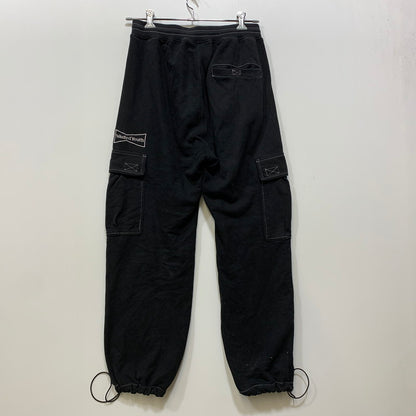 【中古品】【メンズ】 BLACK EYE PATCH×WASTED YOUTH ブラックアイパッチ ウェイステッドユース SWEAT CARGO PANTS スウェット カーゴ パンツ ボトムス ズボン 153-260918-cs-08-izu サイズ：L カラー：ブラック 万代Net店