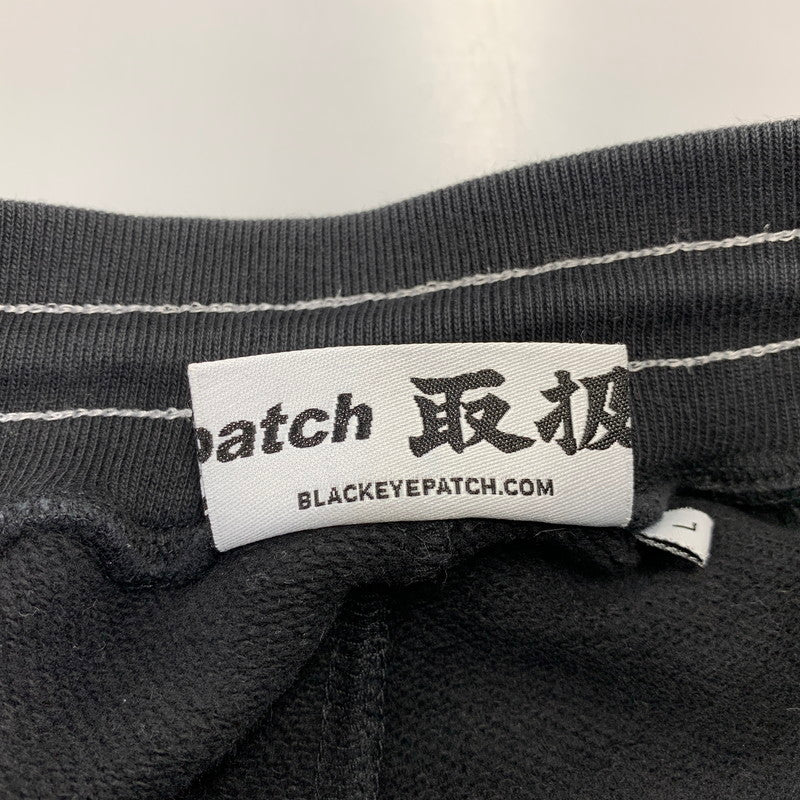 【中古品】【メンズ】 BLACK EYE PATCH×WASTED YOUTH ブラックアイパッチ ウェイステッドユース SWEAT CARGO PANTS スウェット カーゴ パンツ ボトムス ズボン 153-260918-cs-08-izu サイズ：L カラー：ブラック 万代Net店