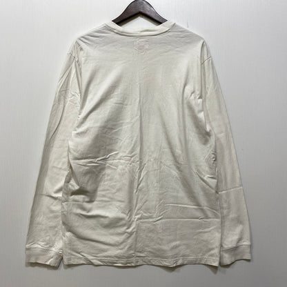 【中古品】【メンズ】 SUPREME シュプリーム SUPREME WOVEN LABEL LS TOP ウーブン ラベル ロングスリーブ トップ Tシャツ 149-260917-kh-06-izu サイズ：M カラー：ホワイト 万代Net店