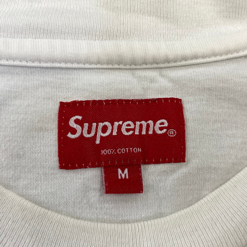 【中古品】【メンズ】 SUPREME シュプリーム SUPREME WOVEN LABEL LS TOP ウーブン ラベル ロングスリーブ トップ Tシャツ 149-260917-kh-06-izu サイズ：M カラー：ホワイト 万代Net店