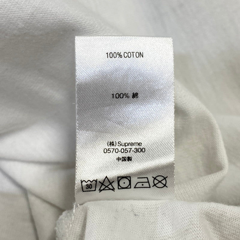 【中古品】【メンズ】 SUPREME シュプリーム SUPREME WOVEN LABEL LS TOP ウーブン ラベル ロングスリーブ トップ Tシャツ 149-260917-kh-06-izu サイズ：M カラー：ホワイト 万代Net店