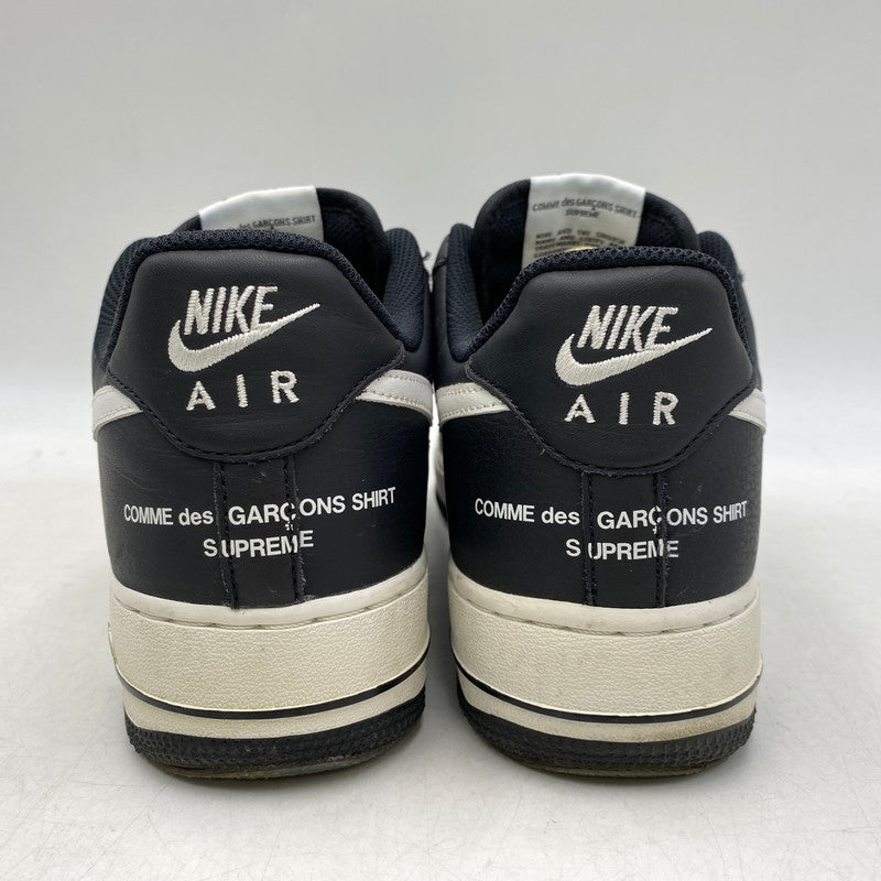 【中古品】【メンズ】 NIKE ナイキ × SUPREME シュプリーム × COMME DES GARCONS SHIRT コムデギャルソンシャツ AR7623-001 AIR FORCE 1 LOW スニーカー 靴 160-260917-kh-08-izu サイズ：27 カラー：BLACK/WHITE 万代Net店