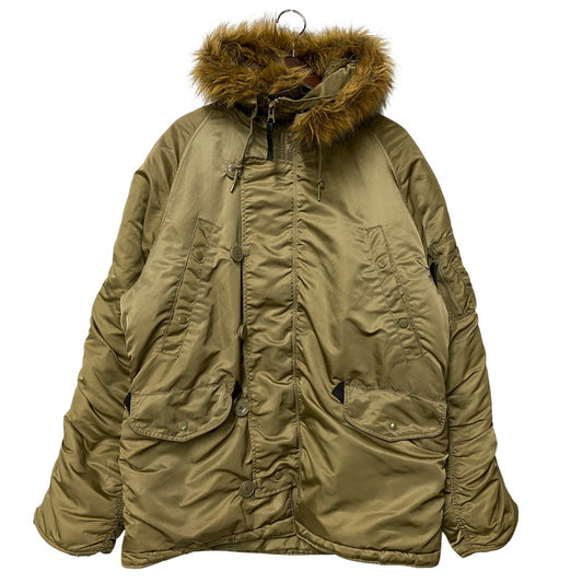 【中古品】【メンズ】 ALPHA INDUSTRIES アルファインダストリーズ 026200 N-3B FLIGHT JACKET フライト ジャケット アウター 145-260921-kh-03-izu サイズ：M カラー：カーキ 万代Net店