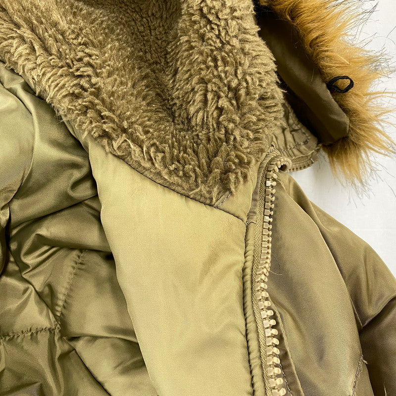 【中古品】【メンズ】 ALPHA INDUSTRIES アルファインダストリーズ 026200 N-3B FLIGHT JACKET フライト ジャケット アウター 145-260921-kh-03-izu サイズ：M カラー：カーキ 万代Net店