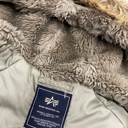 【中古品】【メンズ】 ALPHA INDUSTRIES アルファインダストリーズ 026200 N-3B FLIGHT JACKET フライト ジャケット アウター 145-260921-kh-03-izu サイズ：M カラー：カーキ 万代Net店