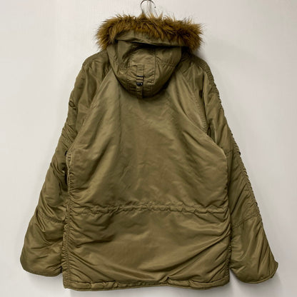 【中古品】【メンズ】 ALPHA INDUSTRIES アルファインダストリーズ 026200 N-3B FLIGHT JACKET フライト ジャケット アウター 145-260921-kh-03-izu サイズ：M カラー：カーキ 万代Net店