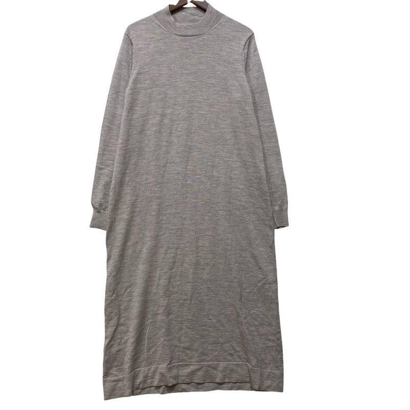 【中古品】【レディース】 ENFOLD エンフォルド 3009S173-0660 HI NECK ONEPEAS KNIT ハイ ネック ワンピース ニット 168-260922-yn-07-izu サイズ：38 カラー：グレー 万代Net店