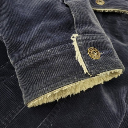 【中古品】【メンズ】 絡繰魂 カラクリダマシイ 274057 総刺繍 BOA CORDUROY JACKET ボア コーデュロイ ジャケット アウター 145-260925-yn-07-izu サイズ：XXL カラー：ネイビー 万代Net店