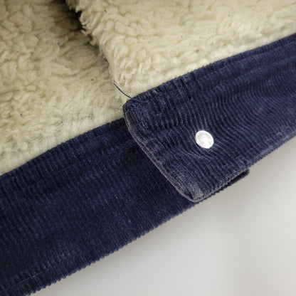 【中古品】【メンズ】 絡繰魂 カラクリダマシイ 274057 総刺繍 BOA CORDUROY JACKET ボア コーデュロイ ジャケット アウター 145-260925-yn-07-izu サイズ：XXL カラー：ネイビー 万代Net店