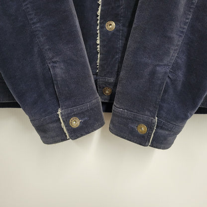 【中古品】【メンズ】 絡繰魂 カラクリダマシイ 274057 総刺繍 BOA CORDUROY JACKET ボア コーデュロイ ジャケット アウター 145-260925-yn-07-izu サイズ：XXL カラー：ネイビー 万代Net店