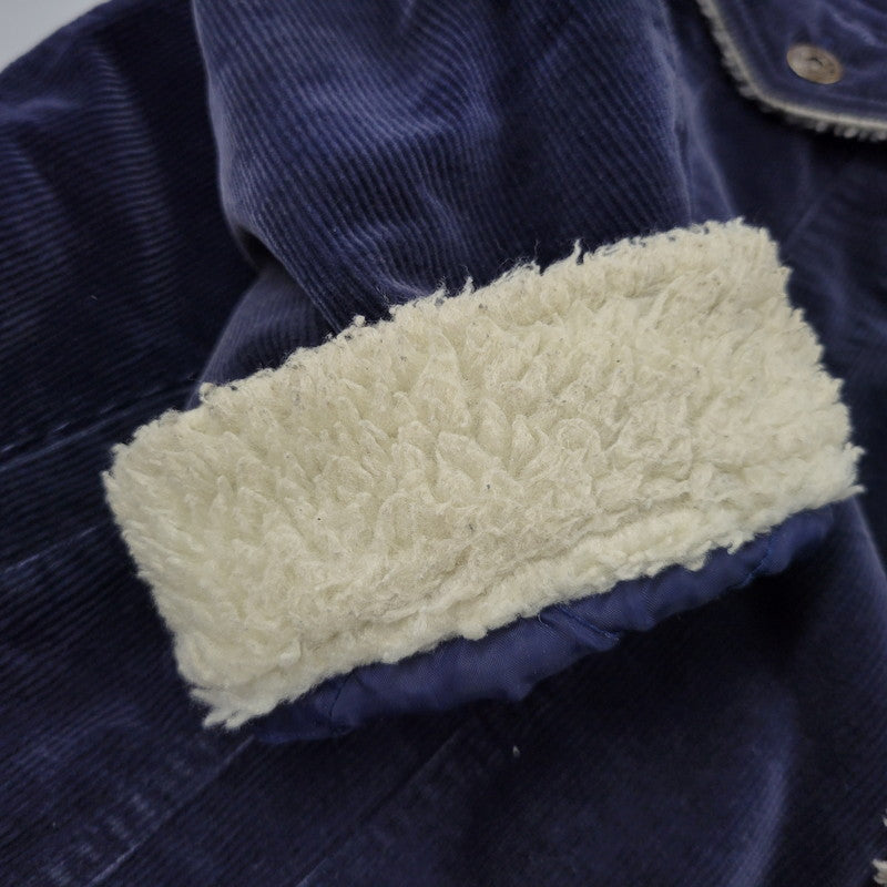 【中古品】【メンズ】 絡繰魂 カラクリダマシイ 274057 総刺繍 BOA CORDUROY JACKET ボア コーデュロイ ジャケット アウター 145-260925-yn-07-izu サイズ：XXL カラー：ネイビー 万代Net店