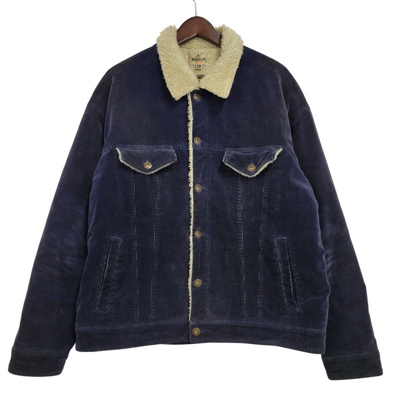 【現状渡し品】【メンズ】 絡繰魂 カラクリダマシイ 274057 総刺繍 BOA CORDUROY JACKET ボア コーデュロイ ジャケット アウター 145-260925-yn-08-izu サイズ：XL カラー：ネイビー 万代Net店