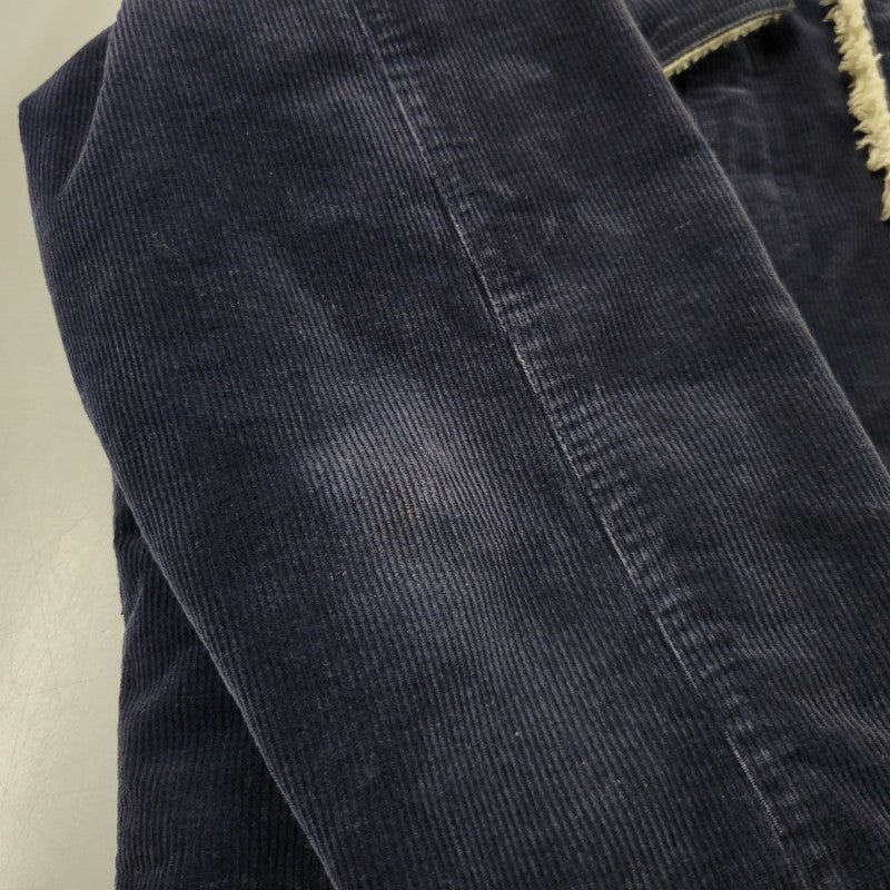 【現状渡し品】【メンズ】 絡繰魂 カラクリダマシイ 274057 総刺繍 BOA CORDUROY JACKET ボア コーデュロイ ジャケット アウター 145-260925-yn-08-izu サイズ：XL カラー：ネイビー 万代Net店