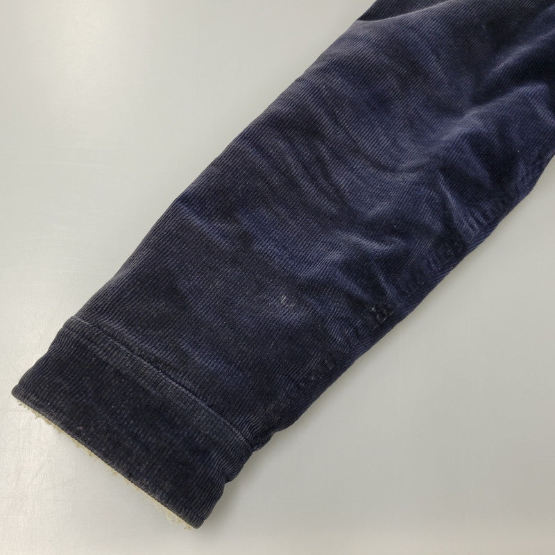 【現状渡し品】【メンズ】 絡繰魂 カラクリダマシイ 274057 総刺繍 BOA CORDUROY JACKET ボア コーデュロイ ジャケット アウター 145-260925-yn-08-izu サイズ：XL カラー：ネイビー 万代Net店