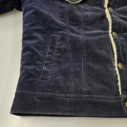 【現状渡し品】【メンズ】 絡繰魂 カラクリダマシイ 274057 総刺繍 BOA CORDUROY JACKET ボア コーデュロイ ジャケット アウター 145-260925-yn-08-izu サイズ：XL カラー：ネイビー 万代Net店