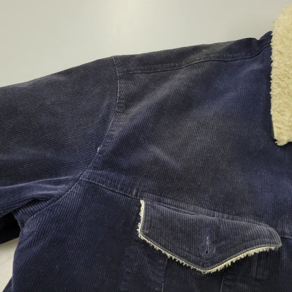 【現状渡し品】【メンズ】 絡繰魂 カラクリダマシイ 274057 総刺繍 BOA CORDUROY JACKET ボア コーデュロイ ジャケット アウター 145-260925-yn-08-izu サイズ：XL カラー：ネイビー 万代Net店