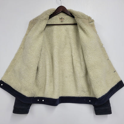 【現状渡し品】【メンズ】 絡繰魂 カラクリダマシイ 274057 総刺繍 BOA CORDUROY JACKET ボア コーデュロイ ジャケット アウター 145-260925-yn-08-izu サイズ：XL カラー：ネイビー 万代Net店