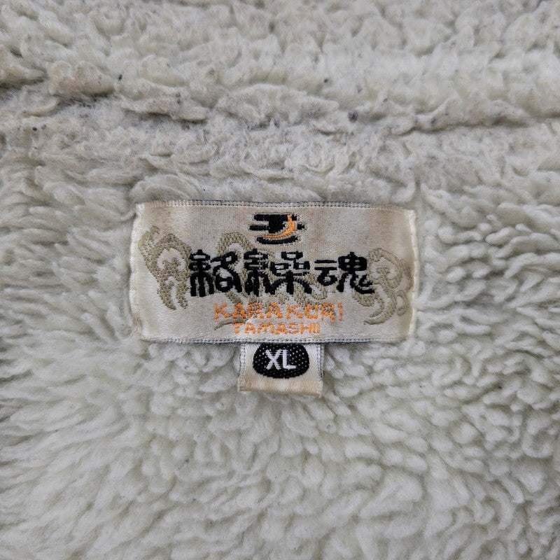 【現状渡し品】【メンズ】 絡繰魂 カラクリダマシイ 274057 総刺繍 BOA CORDUROY JACKET ボア コーデュロイ ジャケット アウター 145-260925-yn-08-izu サイズ：XL カラー：ネイビー 万代Net店