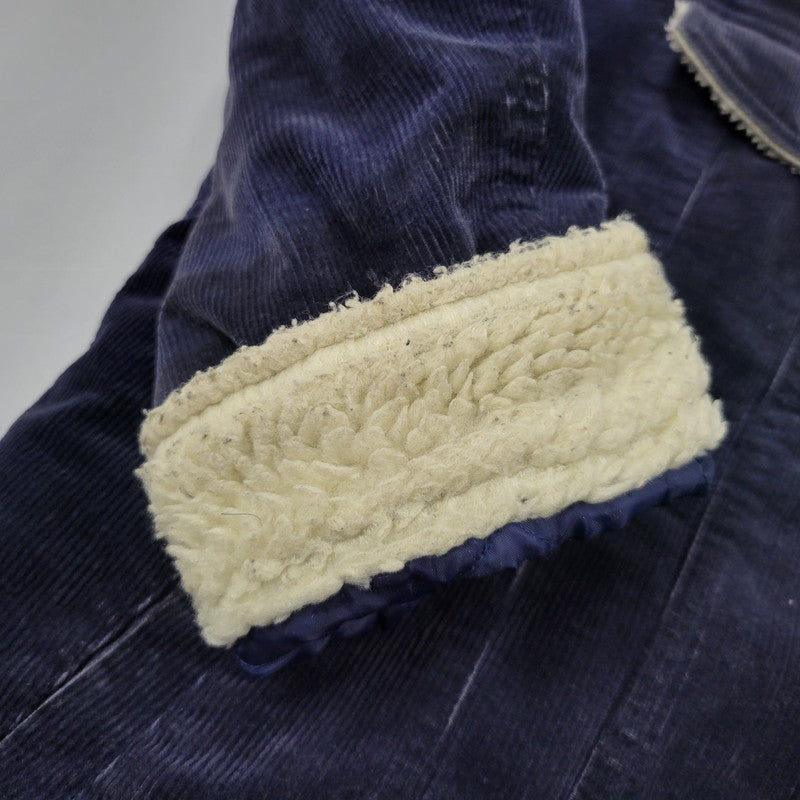 【現状渡し品】【メンズ】 絡繰魂 カラクリダマシイ 274057 総刺繍 BOA CORDUROY JACKET ボア コーデュロイ ジャケット アウター 145-260925-yn-08-izu サイズ：XL カラー：ネイビー 万代Net店