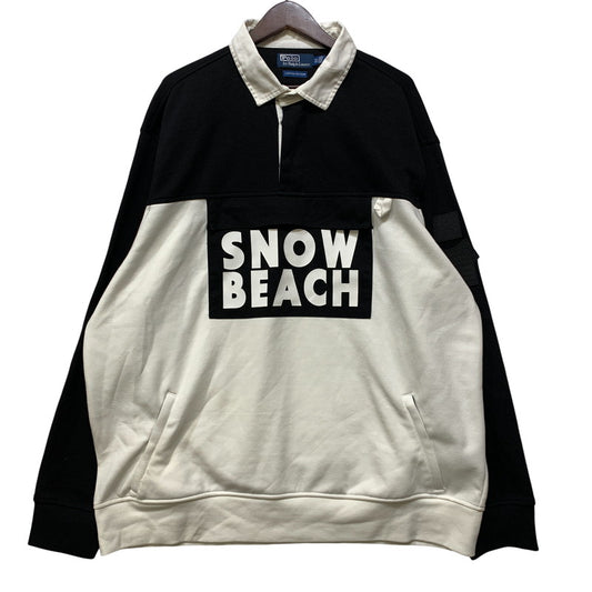 【中古品】【メンズ】 Polo by Ralph Lauren ポロバイラルフローレン LIMITED EDITION SNOW BEACH LAGER スノービーチ 復刻 ラガーシャツ トップス 147-260925-ay-06-izu サイズ：XXL カラー：ブラック×ホワイト 万代Net店