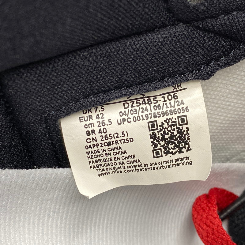 【中古美品】【メンズ】 NIKE ナイキ DZ5485-106 AIR JORDAN エアジョーダン 1 RETRO HIGH OG レトロ ハイ オージー スニーカー シューズ 靴 160-260918-ya-11-izu サイズ：26.5cm カラー：WHITE/BLACK-VARSITY RED-SAIL 万代Net店